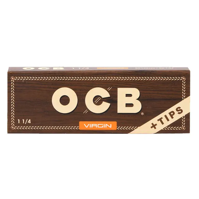 OCB - Virgin 1 1/4 Size Rolling Papers + Tips