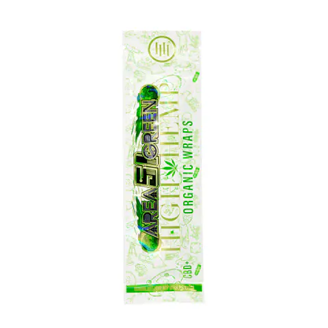 Area 51 Green High Hemp Wraps