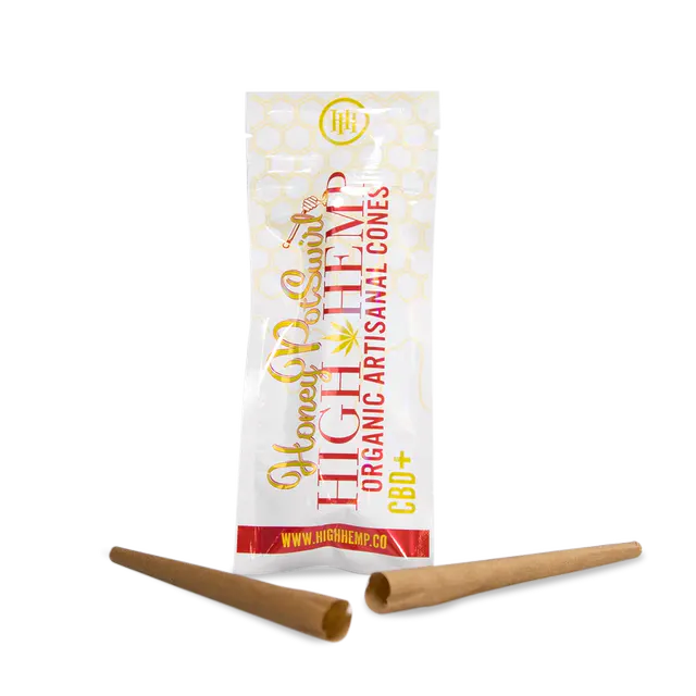 High Hemp Wrap Cones - Honey Pot Swirl