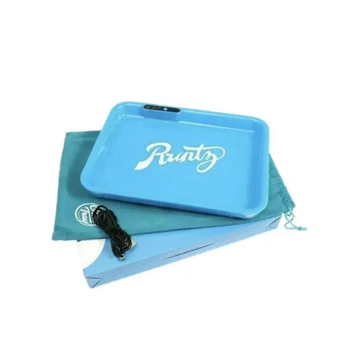 Glow Tray X Runtz LED Tray Rolling Tray Light Up BLUE