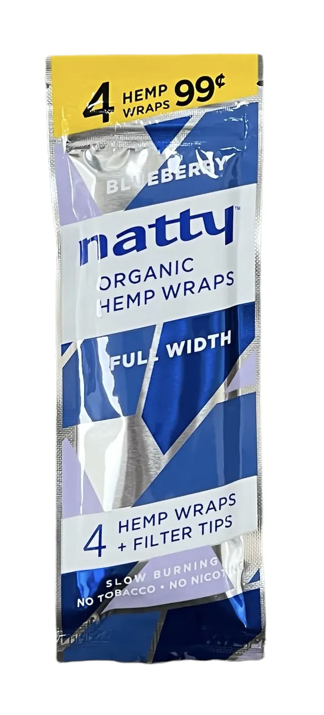 Natty Organic Hemp Blueberry Wraps