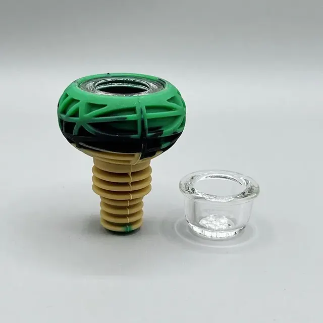 Latest Colorful Smoking Silicone 14MM 18MM Male Dual Use Dry Herb