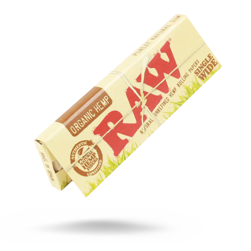 RAW Organic Hemp Single Wide Rolling Papers