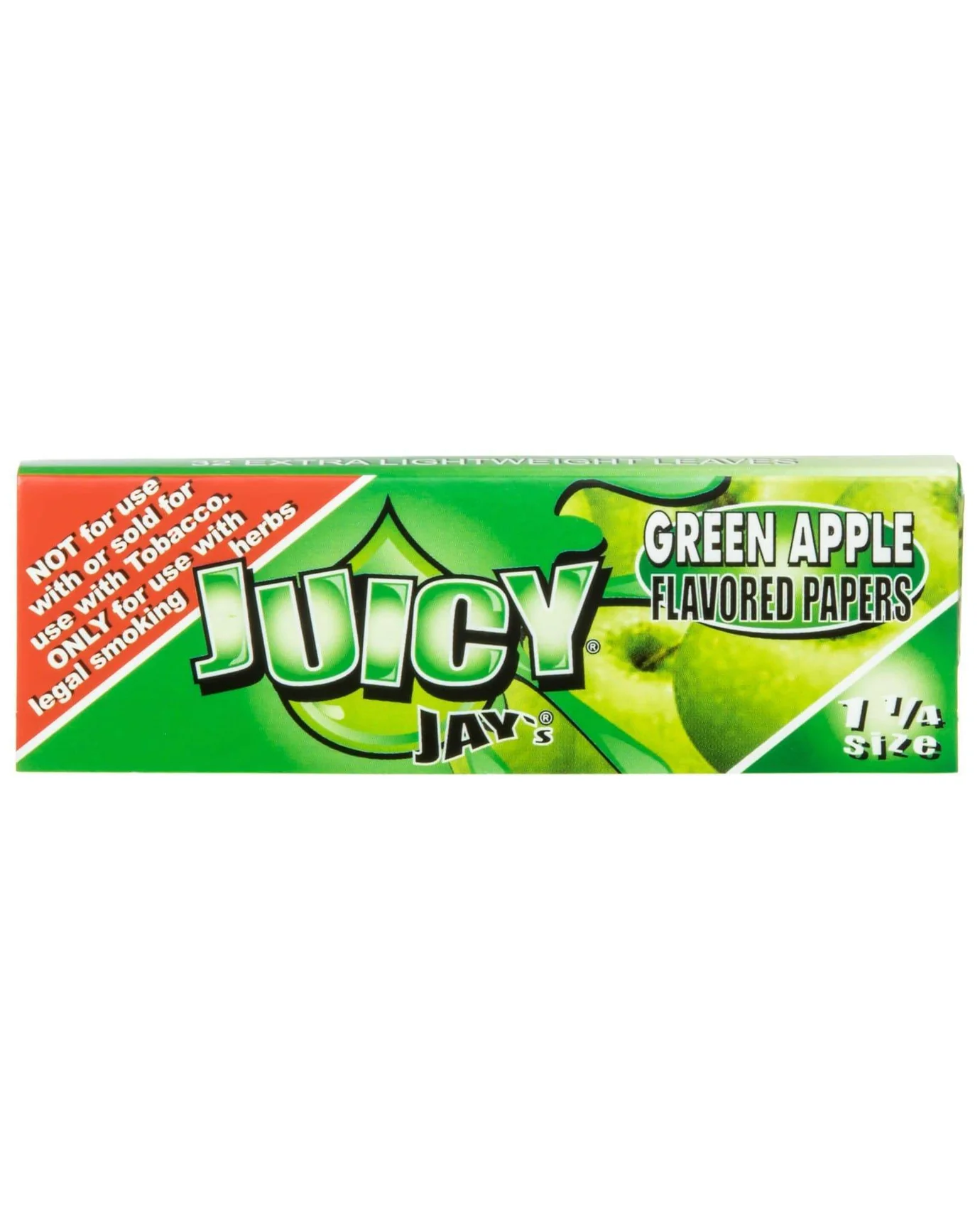 Juicy Jay's Green Apple 1-1/4 Rolling Papers