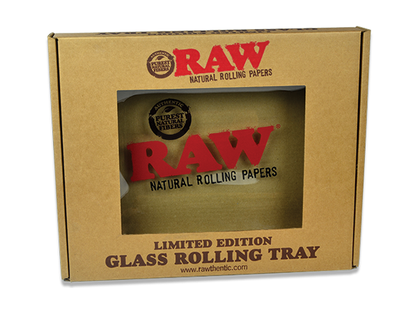 RAW Glass Rolling Tray RAW Glass Rolling Tray