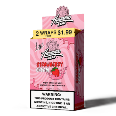 Havana Leaf Little Tobacco Wraps Strawberry Cream