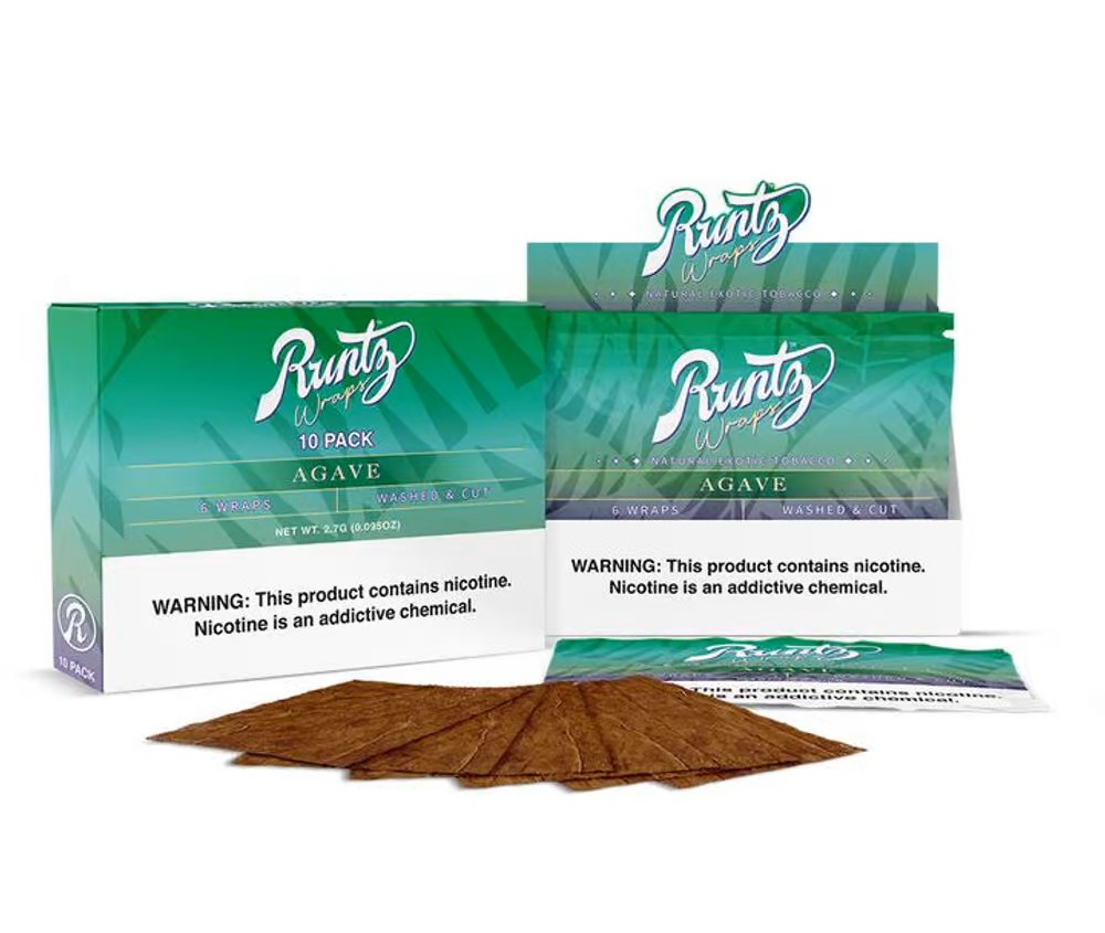 Runtz Wraps Agave Tobacco Leaf 6 Pack