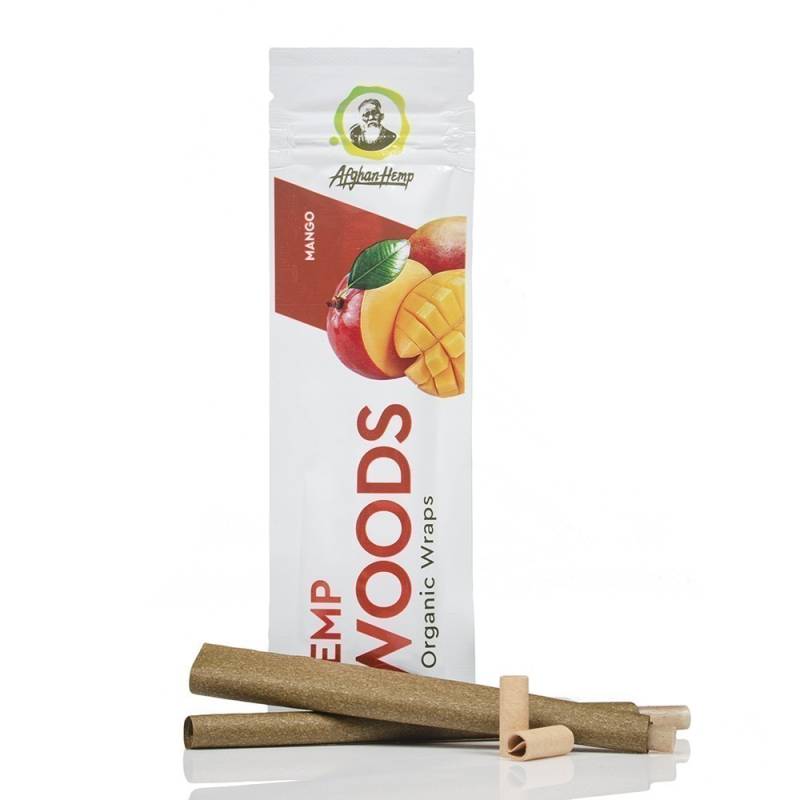 Afghan Hemp Woods Organic Wraps 2pk Mango
