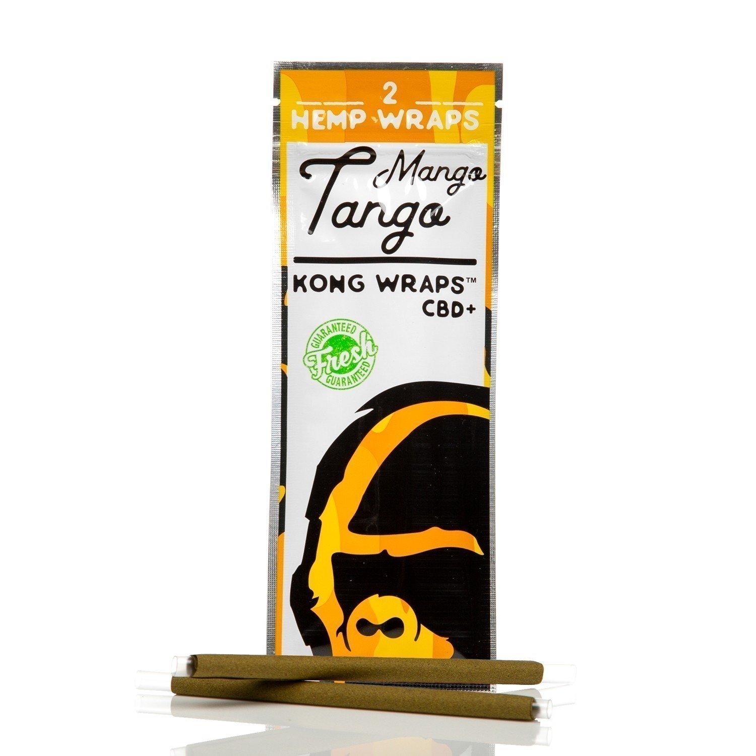 Kong Organic CBD Hemp Wraps 2pk Mango Tango
