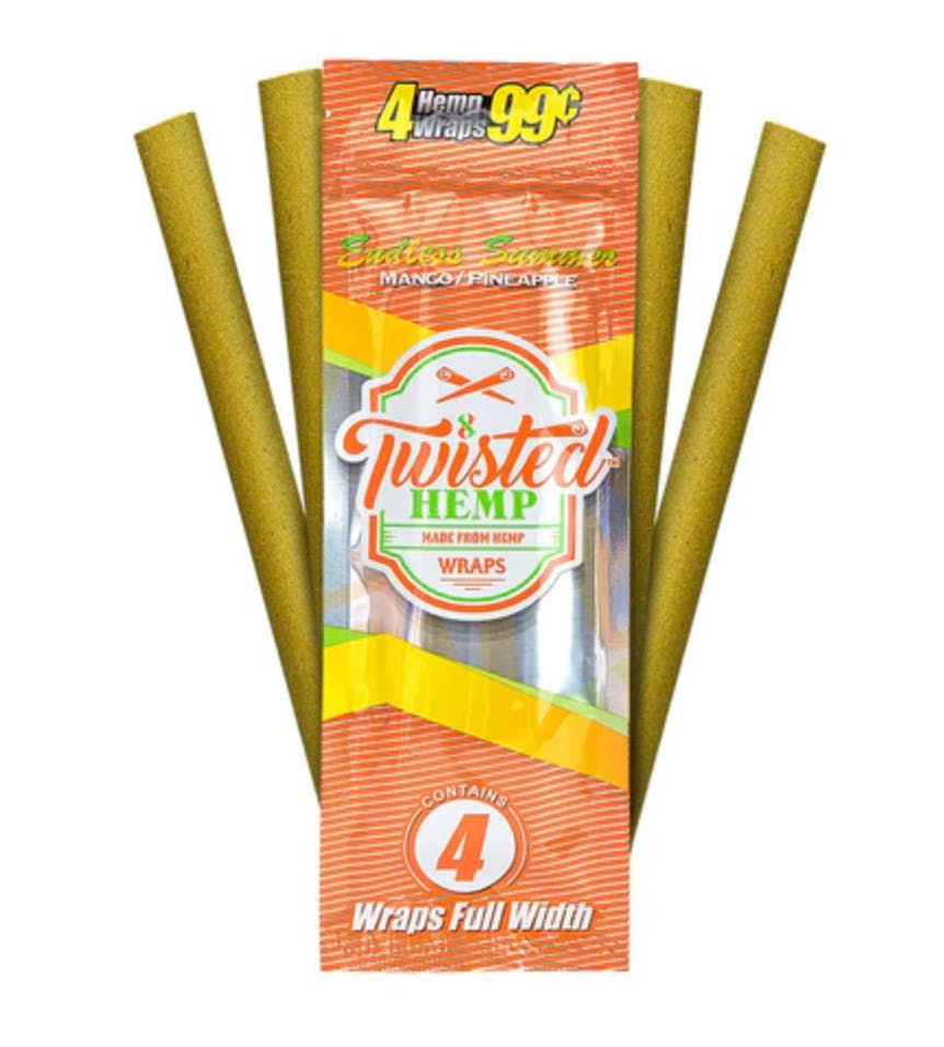 Twisted Hemp Wraps 4pk Endless Summer