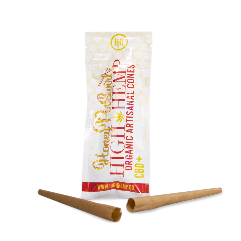 High Hemp Wrap Cones - Honey Pot Swirl
