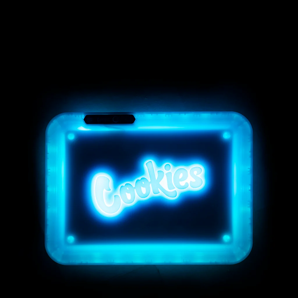 Cookies LED Rolling Glow Light Up Tray Rechargeable USB-C Newest Version BlUE