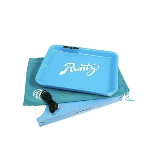 Glow Tray X Runtz LED Tray Rolling Tray Light Up BLUE