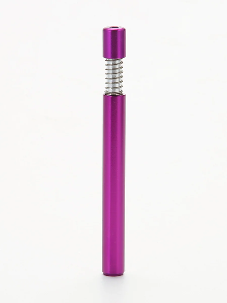 2pcs 83mm Aluminum Alloy One Hitter Pipe With Self Cleaning